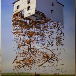 Collapsing house